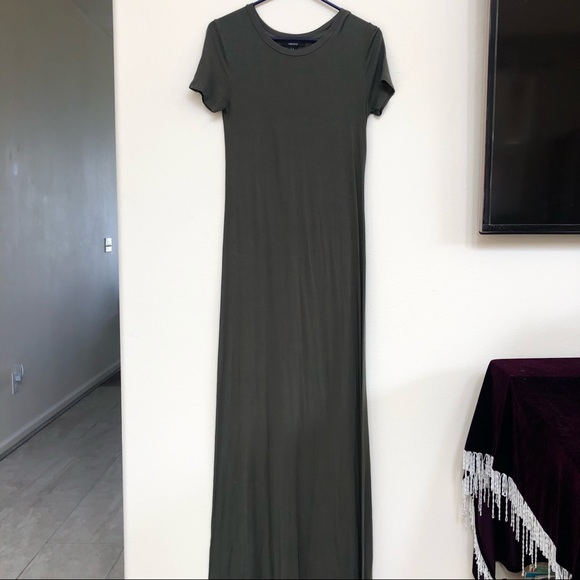 Forever 21 Olive Green Maxi Dress - Picture 2 of 4